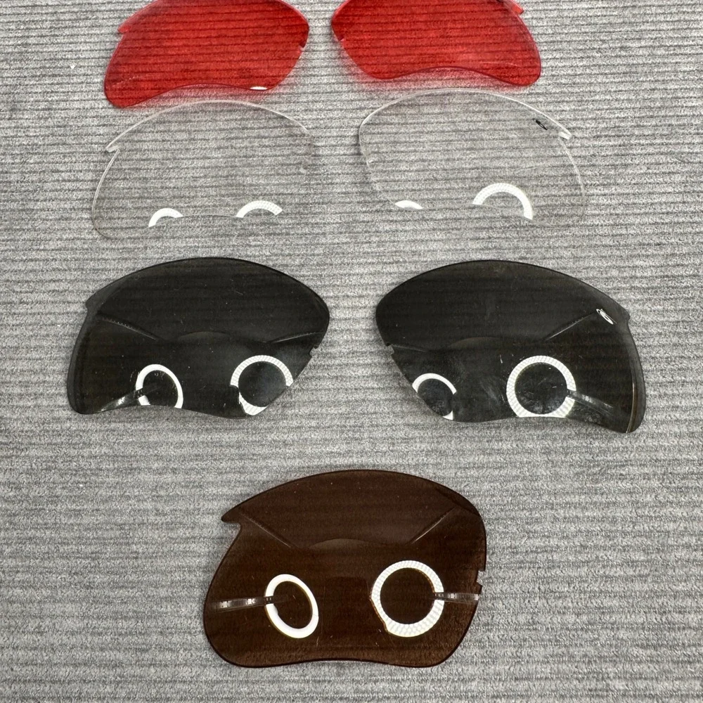 Bolle Interchangeable Replacement Lens Set Red‎ Clear Smoke Brown with Case